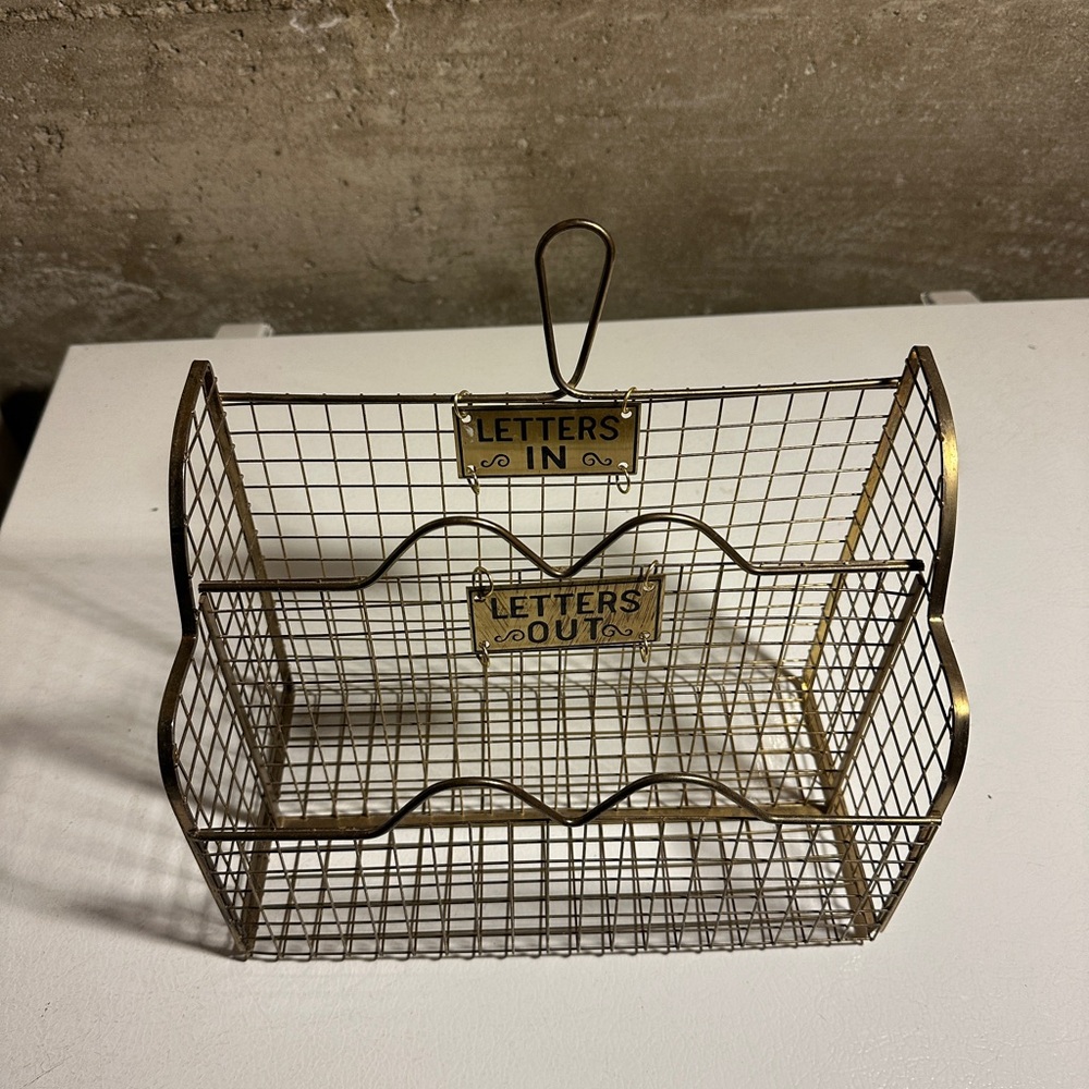 Bronze Letter Organizer